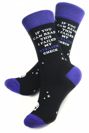 Lucky Socks - Stealth Check Socks with Matching Dice Set
