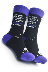 Lucky Socks - Stealth Check Socks with Matching Dice Set