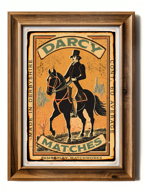 Mr. Darcy Matchbook - Art Print