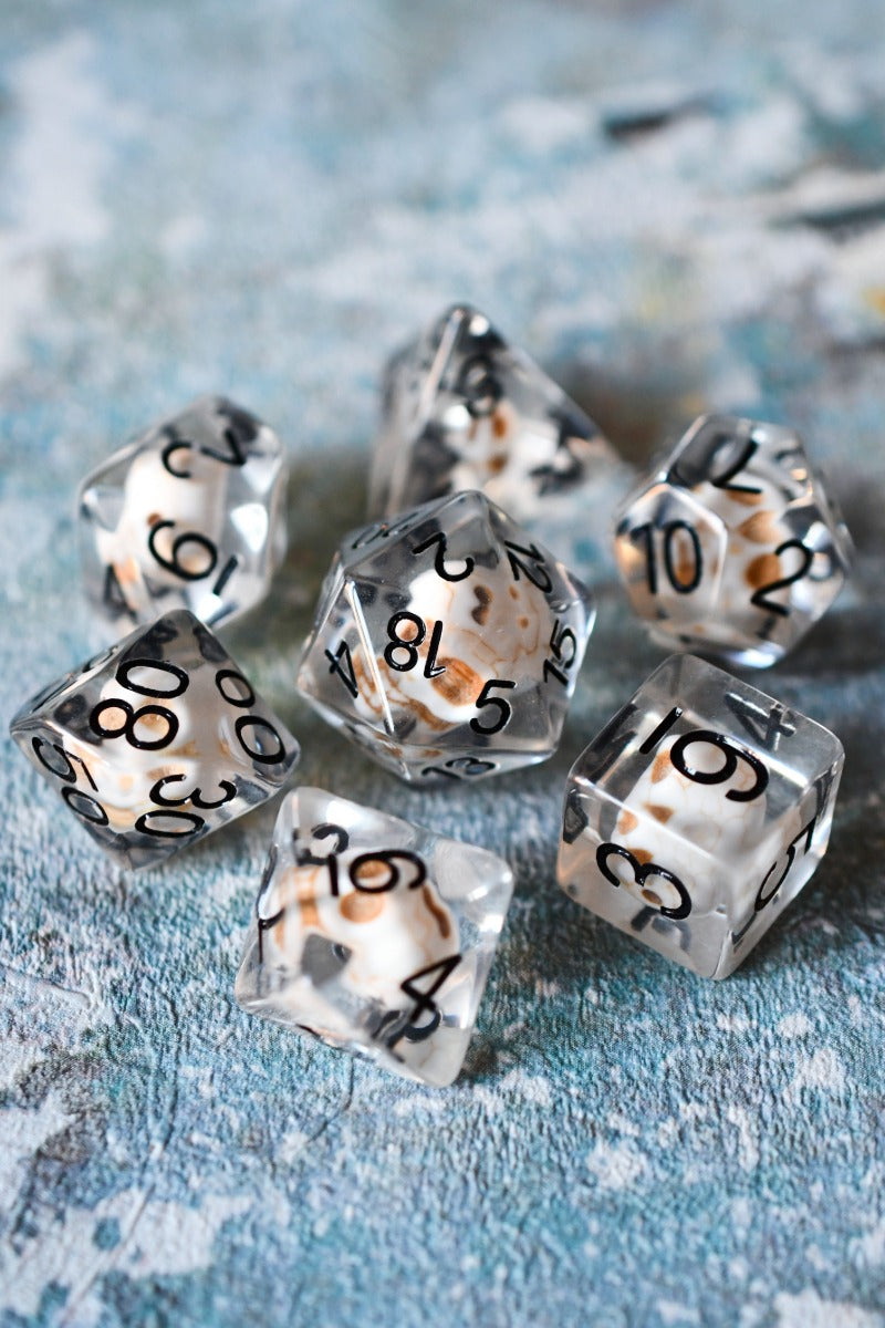 Dead Men Tell No Tales - Acrylic Dice Set
