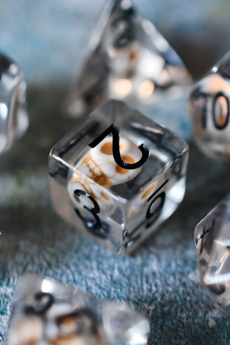 Dead Men Tell No Tales - Acrylic Dice Set