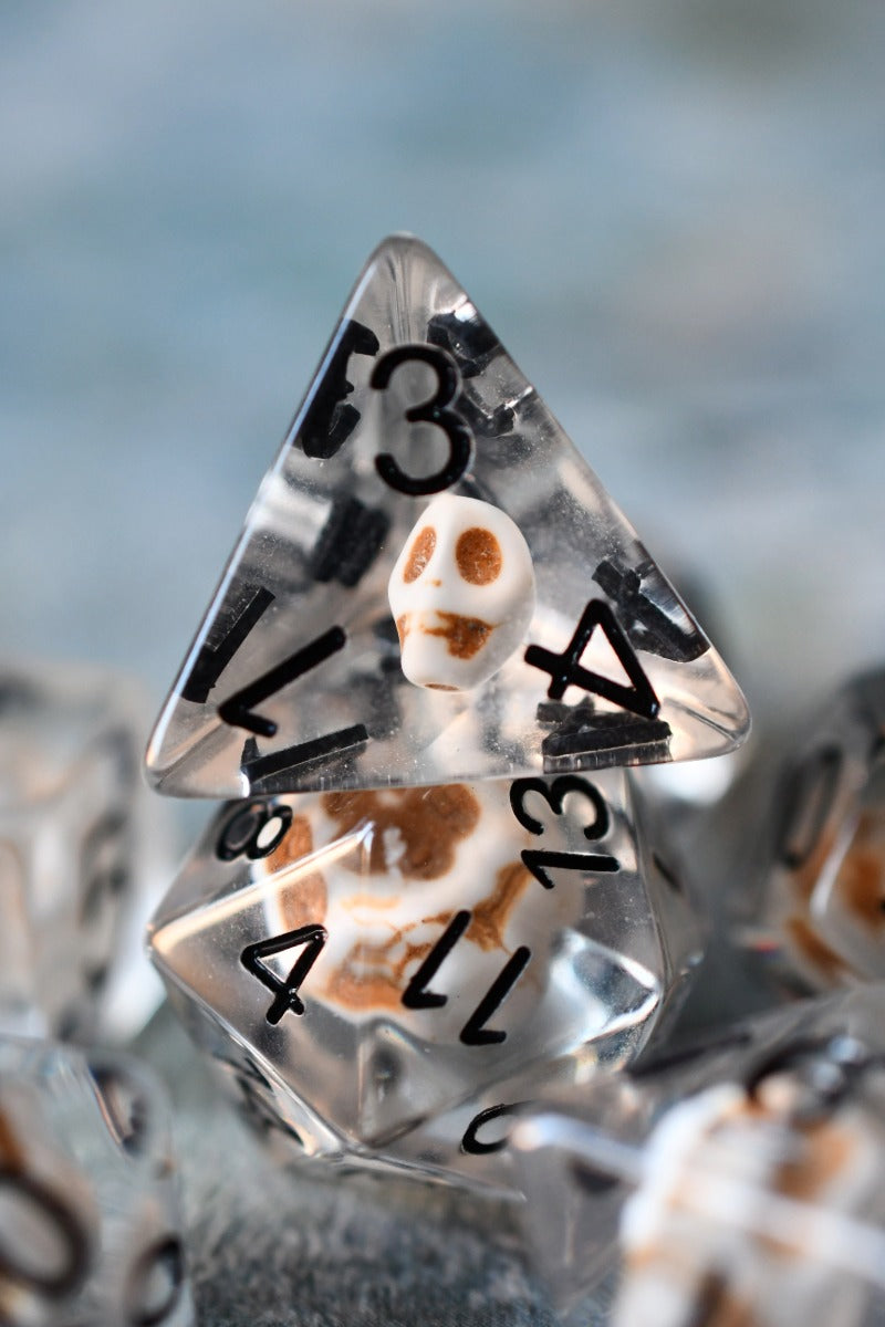 Dead Men Tell No Tales - Acrylic Dice Set