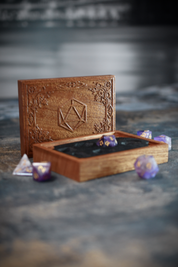 Decorative Dice Box with Velvet Interior