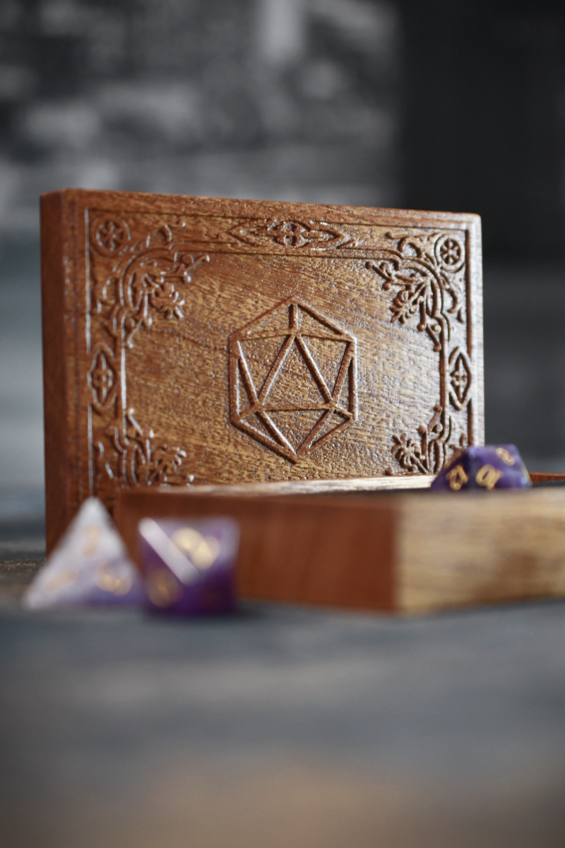 Decorative Dice Box with Velvet Interior
