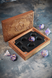 Decorative Dice Box with Velvet Interior