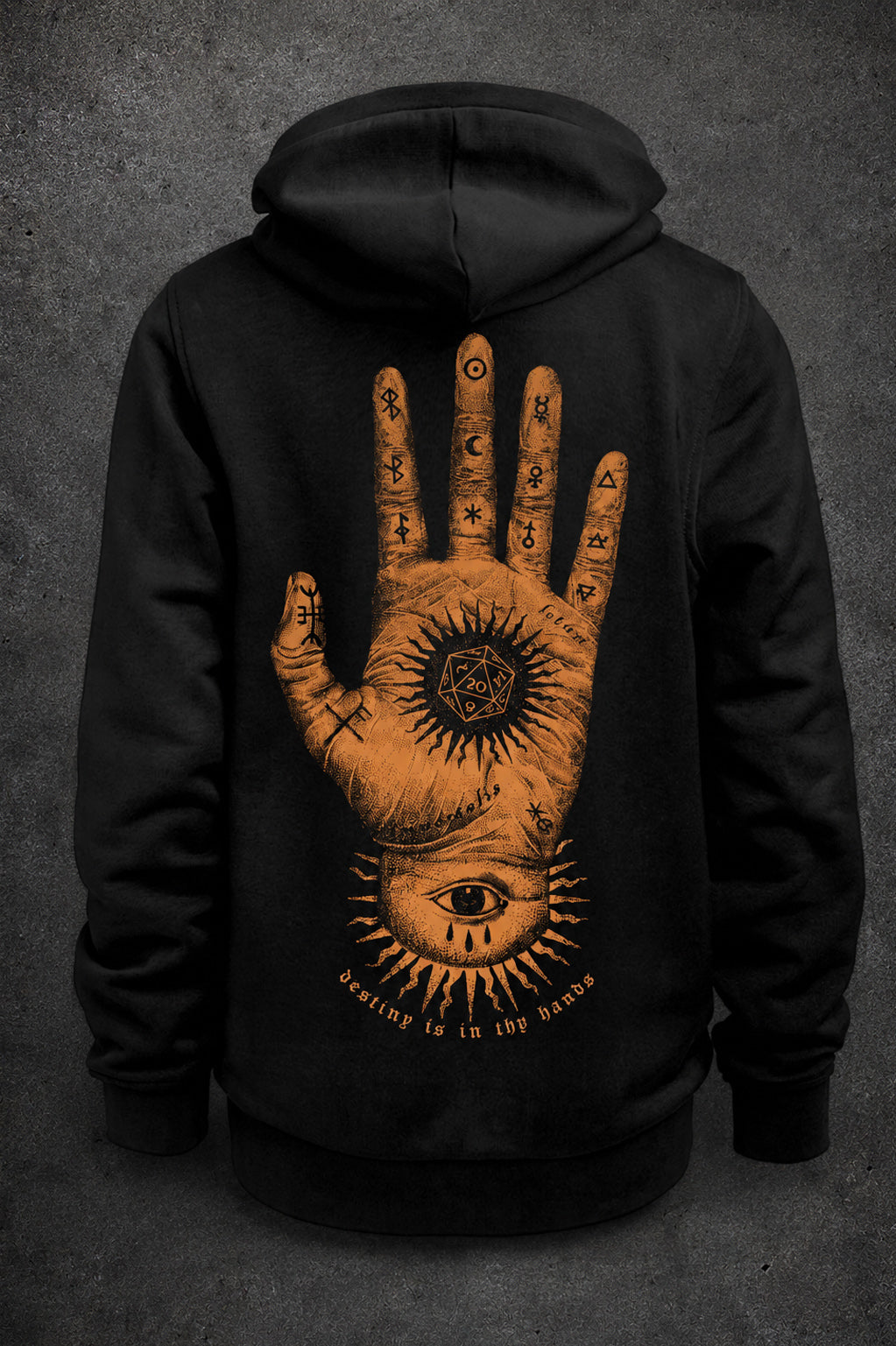 Destiny is in Thy Hands - D20 Hoodie
