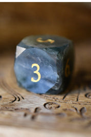 Diamond Cut Labradorite Gemstone Dice Set
