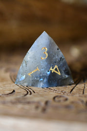 Diamond Cut Labradorite Gemstone Dice Set