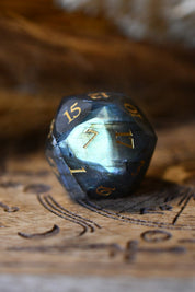 Diamond Cut Labradorite Gemstone Dice Set