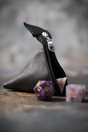 Midnight Black Leather Dice Buddy