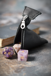 Midnight Black Leather Dice Buddy