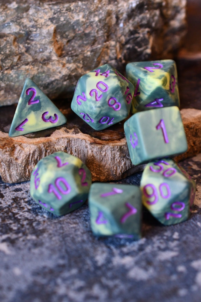Toxic Potion - Acrylic Dice Set