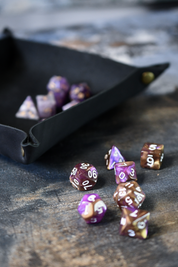Midnight Black Handmade Dice Tray
