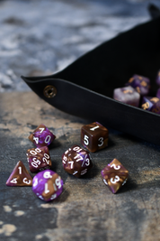 Midnight Black Handmade Dice Tray