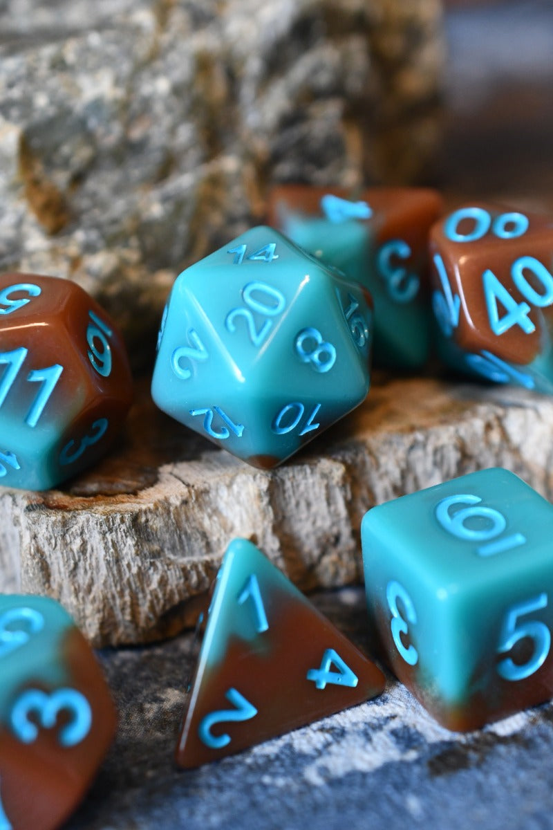 Verdigris - Acrylic Dice Set