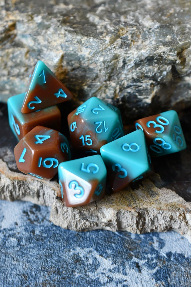 Verdigris - Acrylic Dice Set