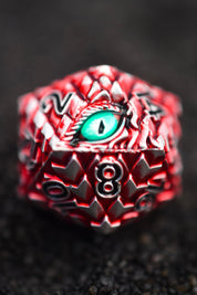 Ruby Draconic - Premium Metal Dice Set