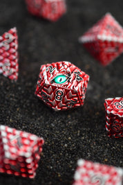 Ruby Draconic - Premium Metal Dice Set