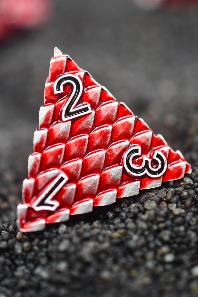 Ruby Draconic - Premium Metal Dice Set