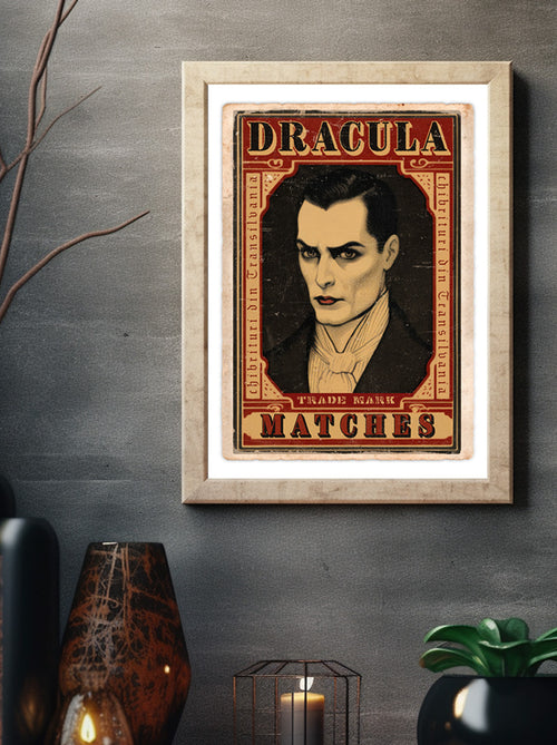 Dracula Matchbook - Art Print