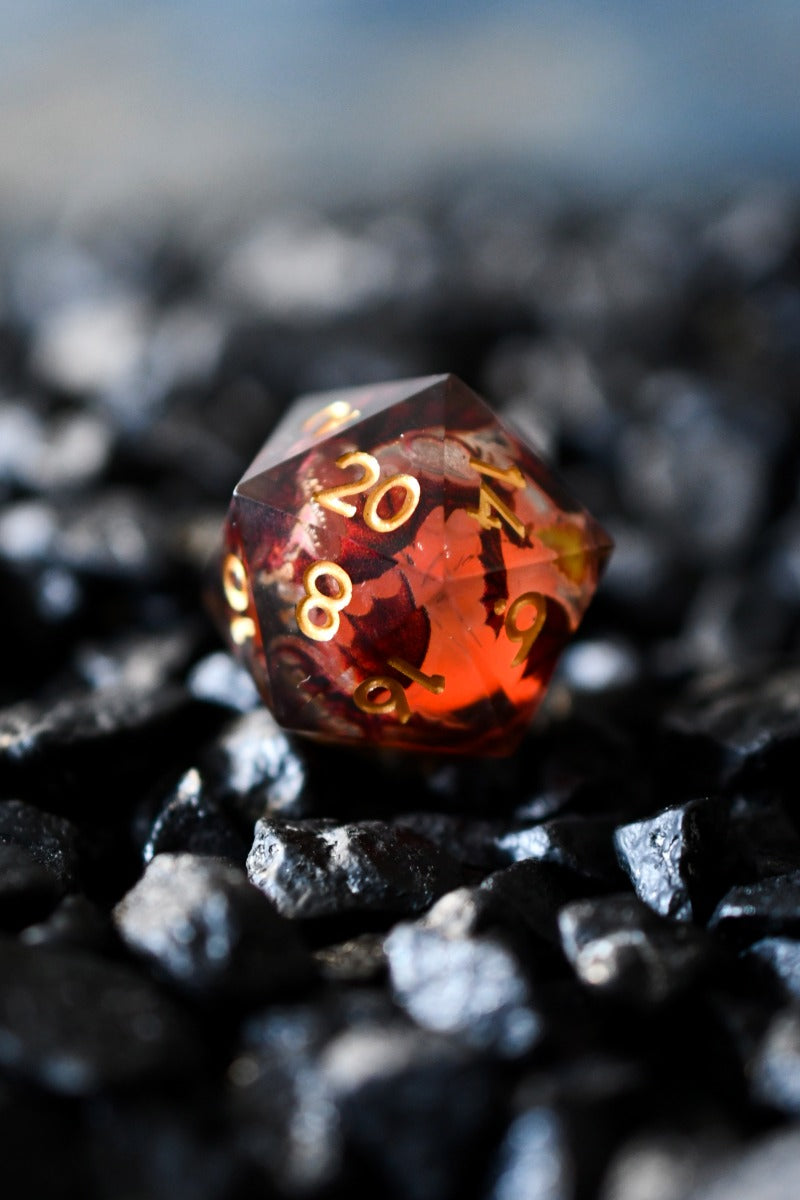 Dragon Heart - Premium Liquid Core Dice Set