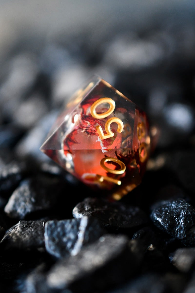 Dragon Heart - Premium Liquid Core Dice Set