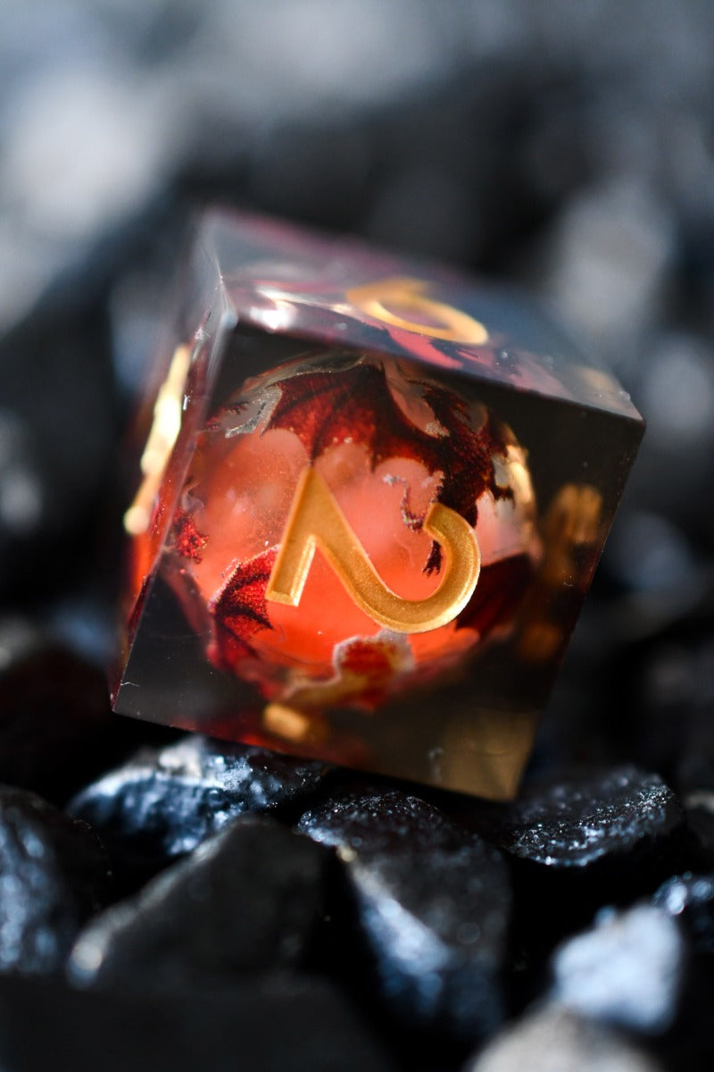 Dragon Heart - Premium Liquid Core Dice Set