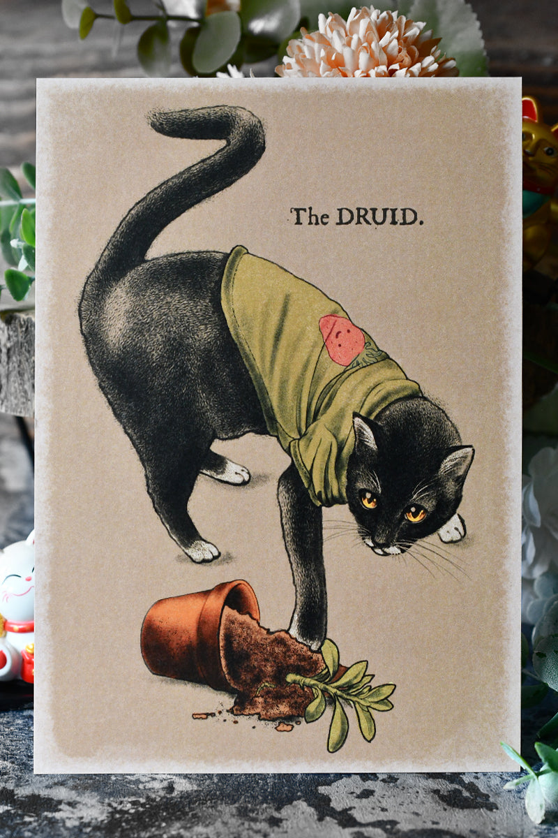 The Druid Cat - Art Print