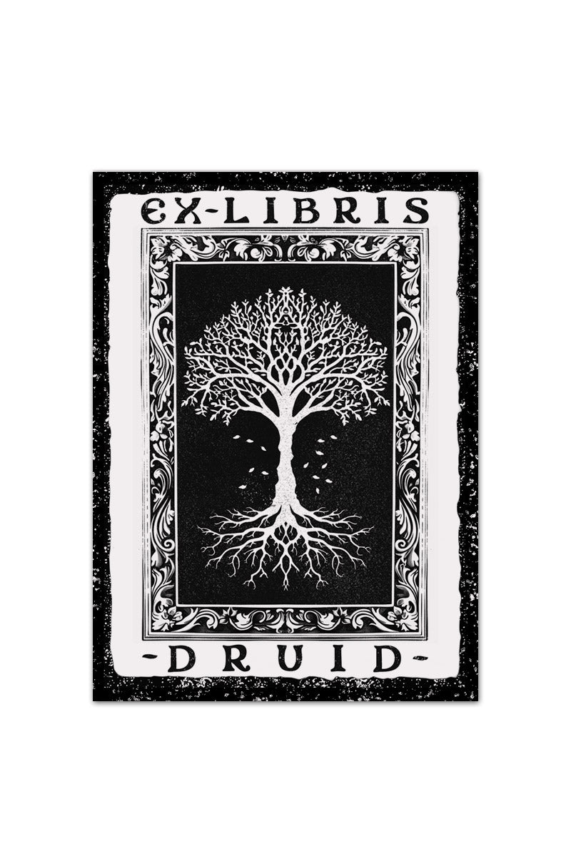 Ex Libris Druid - Luxury Textured Paper Bookplate