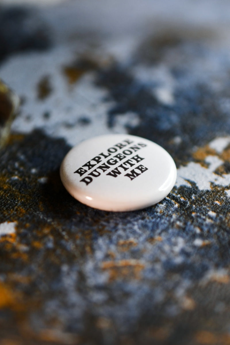 Explore Dungeons With Me - Button Badge