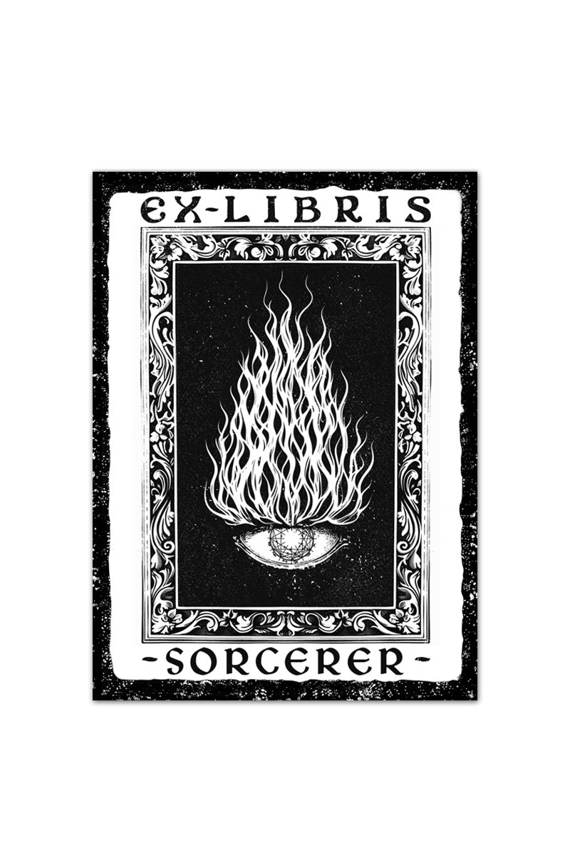 Ex Libris Sorcerer - Luxury Textured Paper Bookplate