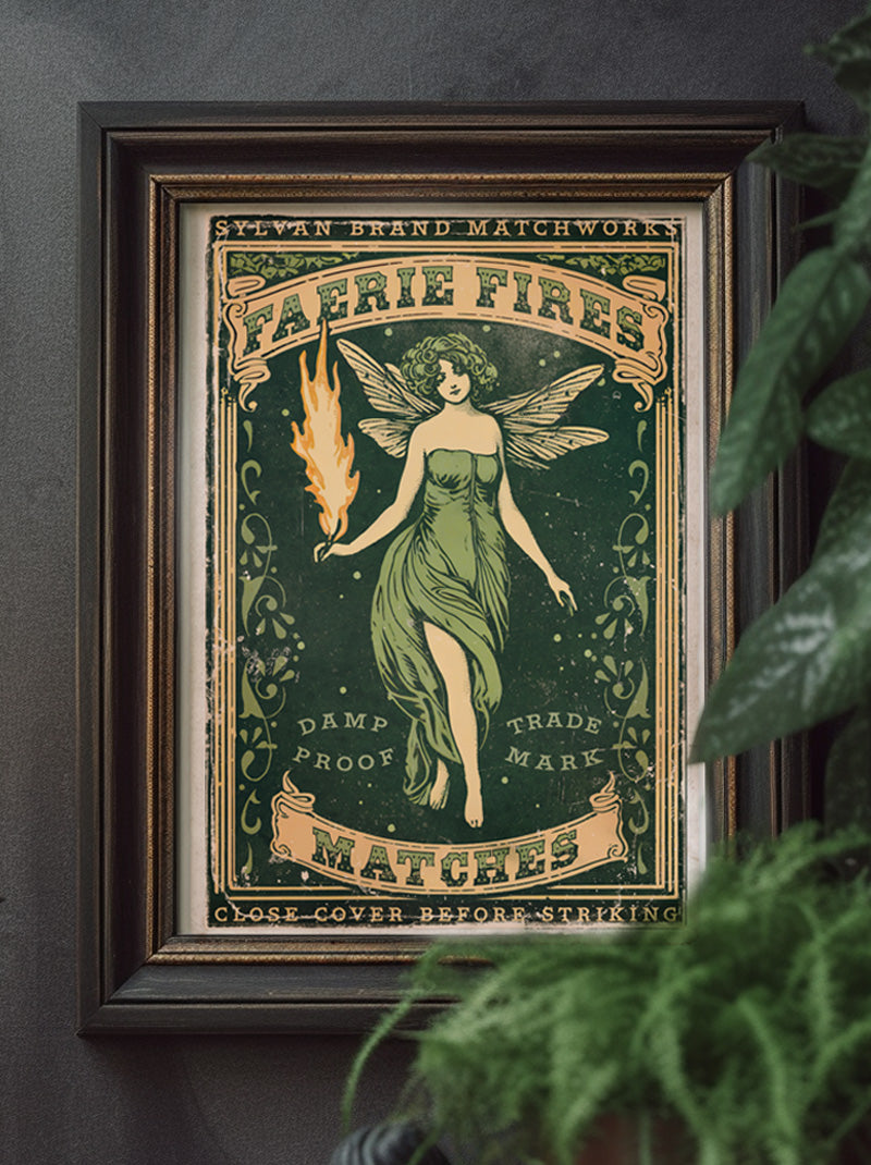 Faerie Fires Matchbook - Art Print