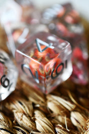 Fall Flower - Acrylic Dice Set