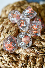 Fall Flower - Acrylic Dice Set