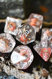 Fall Flower - Acrylic Dice Set