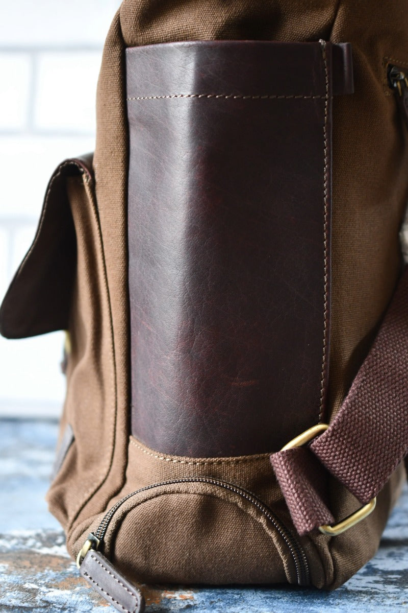 Fenland - Canvas and Leather Backpack