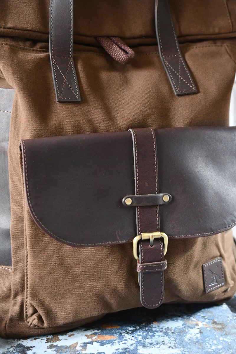 Fenland - Canvas and Leather Backpack