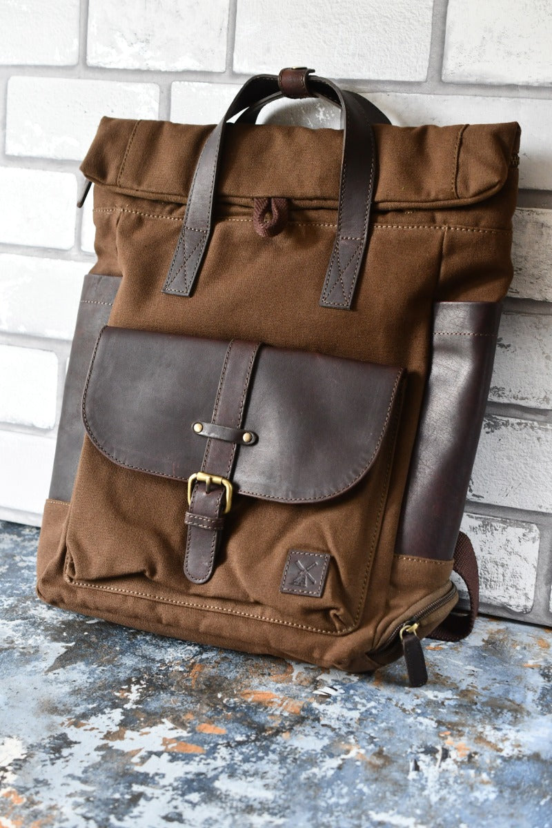 Fenland - Canvas and Leather Backpack