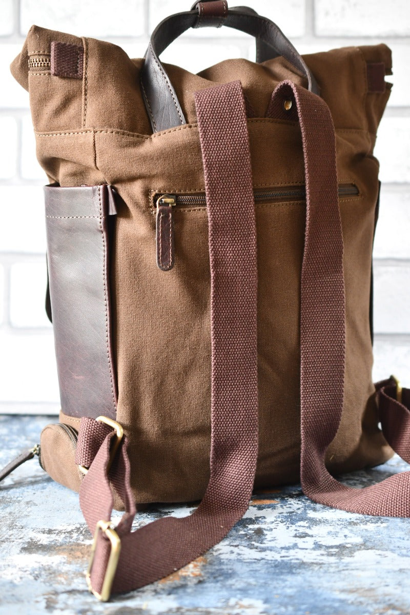 Fenland - Canvas and Leather Backpack