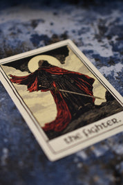 Fighter - Tarot Inspired Textured Sticker