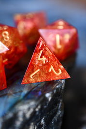 Fireball  - Sharp Edge Dice Set