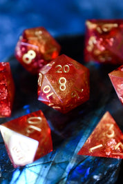 Fireball  - Sharp Edge Dice Set