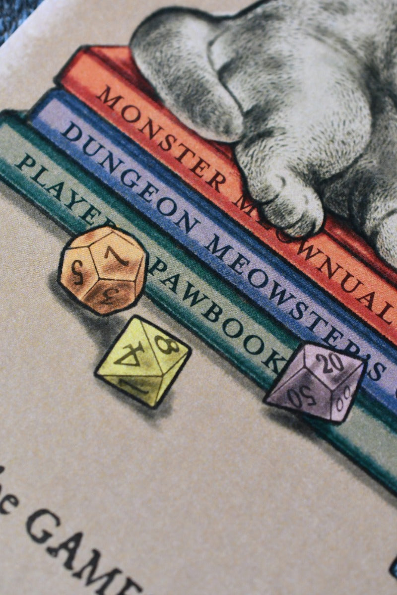 The Gamemaster Cat - Art Print