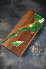 Gelatinous - Black Walnut Resin Dice and Accessory Box