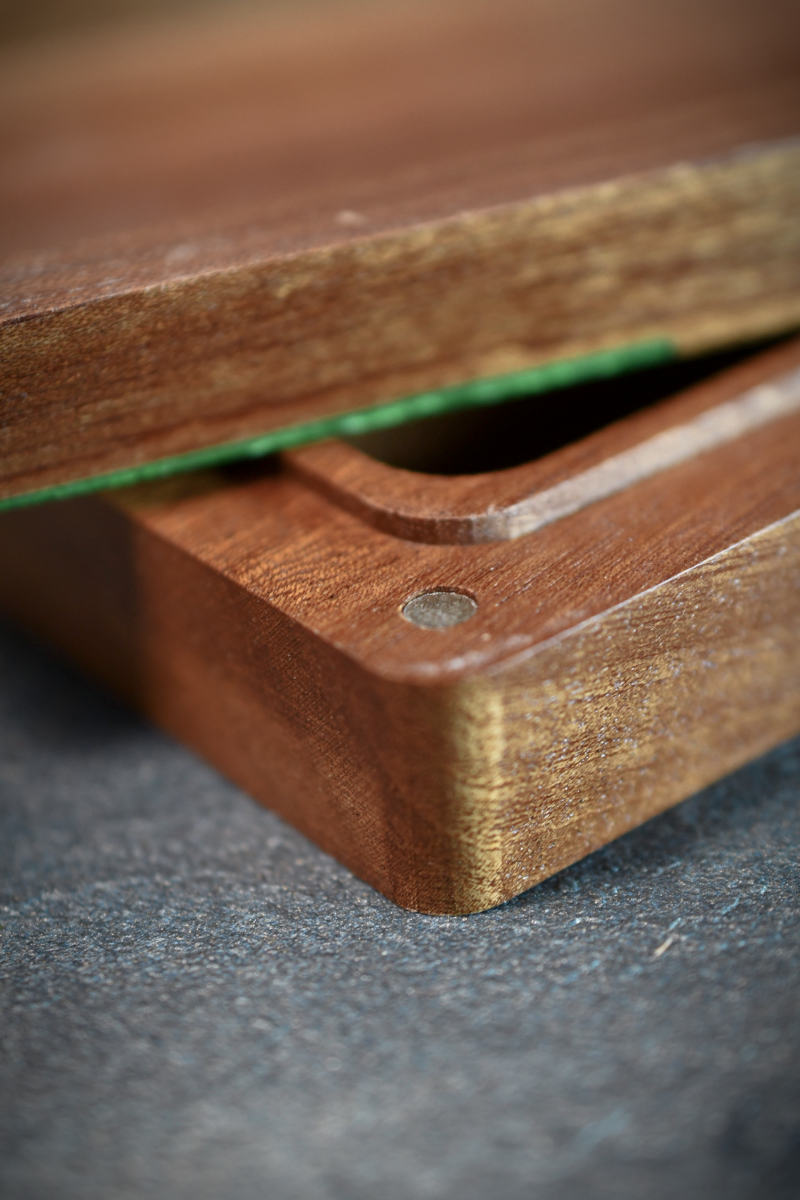 Gelatinous - Black Walnut Resin Dice and Accessory Box