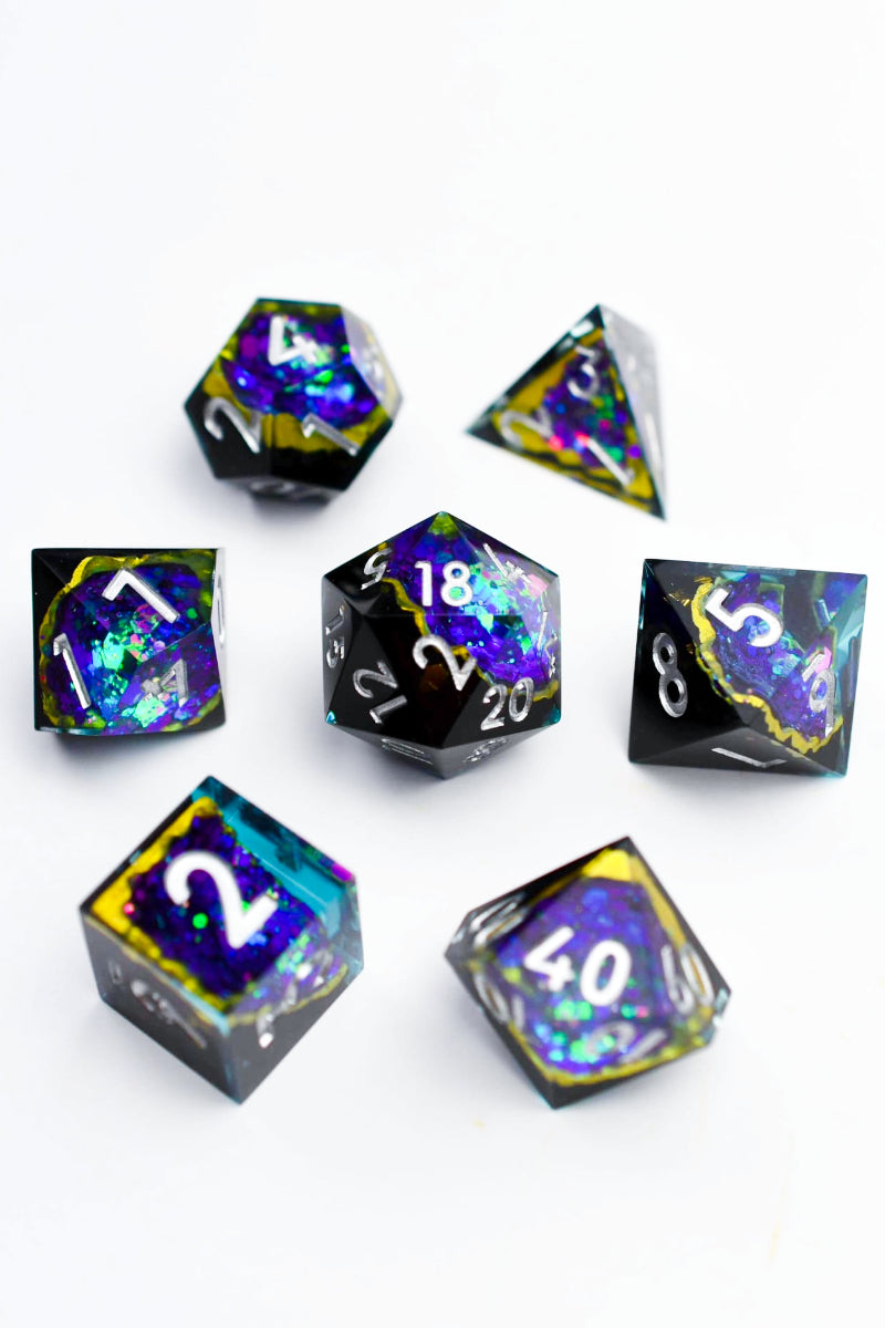 Geode - Premium Sharp Edge Dice Set