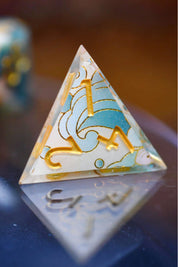 Gilded Garden - Premium Sharp Edge Dice Set