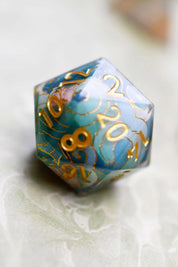Gilded Garden - Premium Sharp Edge Dice Set