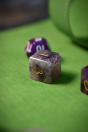 Dice Roll and Integrated Mat - Green Vegan Leather