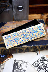 Aetherial Lace - Hand-Painted Dice and Pencil Box